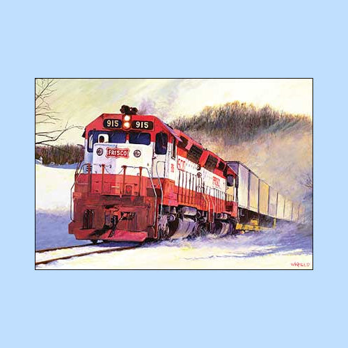 Train, Tractor, & Car Christmas Cards