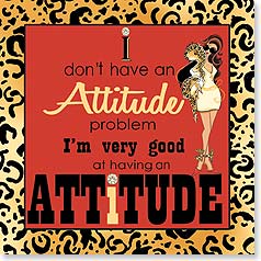 I don't have an Attitude problem...